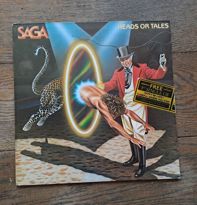 SAGA HEADS OR TALES LP ALBUM