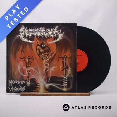 Sepultura Morbid Visions LP Album Vinyl Record SHARK 004 Shark Records - VG+/VG+