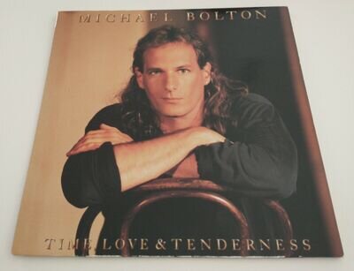 MICHAEL BOLTON - TIME,LOVE & TENDERNESS VINYL LP 467812.PLAYS EXCELLENT.