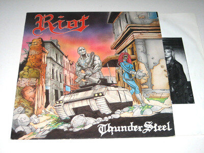 Riot - Thundersteel (Epic Records Vinyl LP 1988 with inner - G/G)