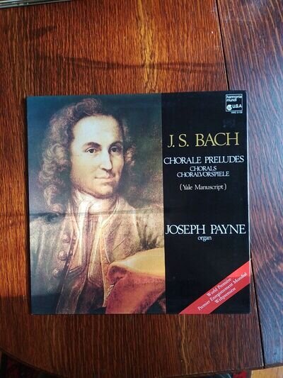 BACH Choral Preludes - JOSEPH PAYNE - HARMONIA MUNDI LP (1985) - MINT CONDITION