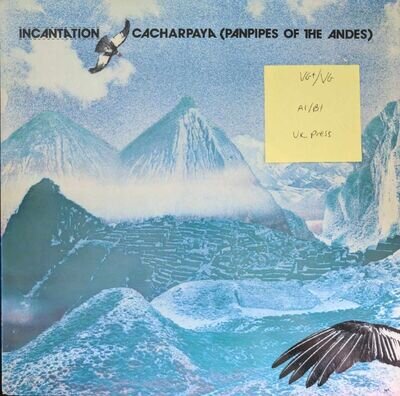 Incantation Cacharpaya Panpipes Of The Andes Vinyl Record VG+/VG BEGA 39 1982