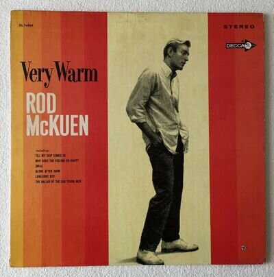 ROD McKUEN ~ VERY WARM ~ 1968 US 11-TRACK STEREO VINYL LP ~ DECCA DL 74969