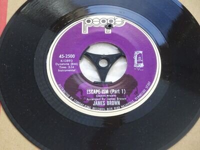 James Brown 'Escape-ism Parts 1-3' 7” Single Plays VG+ 45-2000