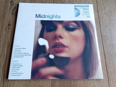 TAYLOR SWIFT - MIDNIGHTS LP BLUE MARBLED VINYL NEW SEALED