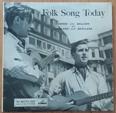 Various Folk Song Today Songs & Ballads UK 10" NM vinyl Shirley Collins HMV 1955