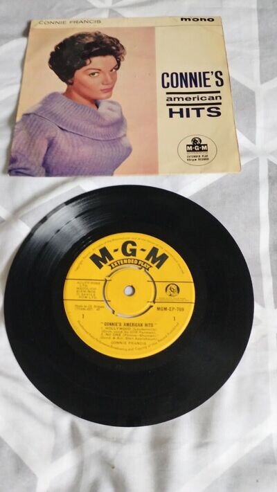 CONNIE FRANCIS - CONNIE'S AMERICAN HITS 4 TRACK EP. M.G.M EP 76 EX+