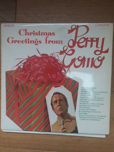 Perry Como Christmas Greetings From Perry Como RCA Camden CDS 1113 Vinyl LP