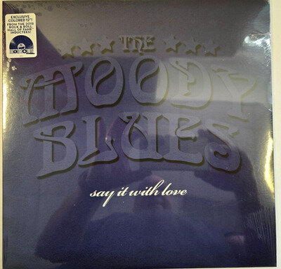 The Moody Blues – Say It With Love 12" vinyl record RSD 2018 Limited Blue US