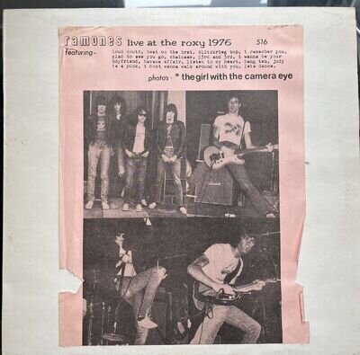 Ramones - Live at the Roxy 1976 - Rare Vinyl - VERY DAMAGED ** See Description !