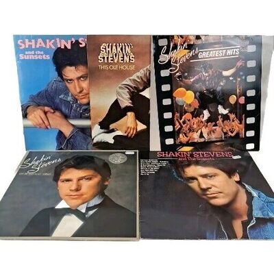 Shakin Stevens Vinyl Joblot 5 x Albums Collection Job Lot All Photos in Listing