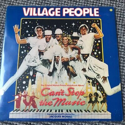 33rpm Vinyl Record Album Village People, Can't Stop The Music Soundtrack 1980