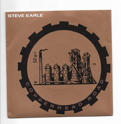 STEVE EARLE COPPERHEAD ROAD MCA 1280 7" SINGLE PICTURE SLEEVE 1989 NEW