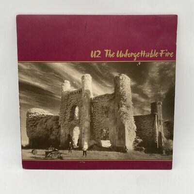 U2 THE UNFORGETTABLE FIRE 12" VINYL LP ALBUM RECORD BONO THE EDGE