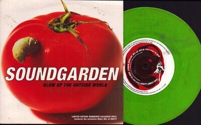 7" Green Vinyl: Soundgarden ‎Blow Up The Outside World Ltd. Ed. 7" 1996 NM