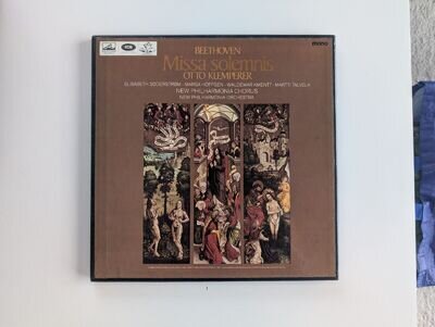 LP box set BEETHOVEN Missa Solemnis, Otto Klemperer 1966 HMV 165