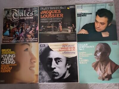 JOB LOT OF CLASSICAL DECCA SXL VINYL LP'S ED1 ED4 ED5 STRAUSS VERDI MOZART BACH