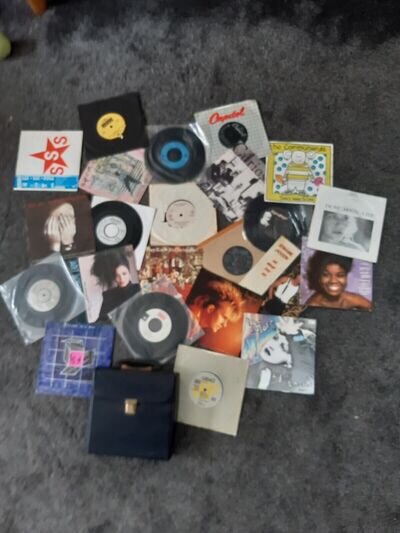 80s 7 inch vinyl singles job lot