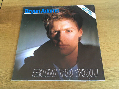 BRYAN ADAMS Run To You 12" 1984 Rock LTD EDITION POSTER SLEEVE!! VGC+/EXC!! A&M