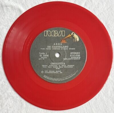 ABBA - CHIQUITITA - Ultra Rare Mexican Red Vinyl 7” With RCA Sleeve