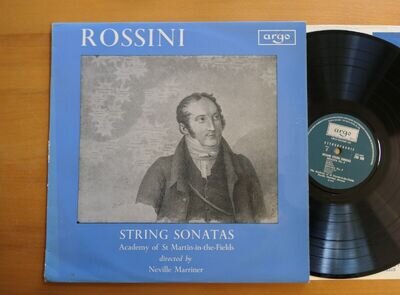 ZRG 506 Rossini String Sonatas Neville Marriner Argo Stereo EX