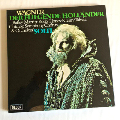 Wagner The Flying Dutchman SOLTI, Bailey, Martin, Kollo Decca 3Lp BOX SET *WR