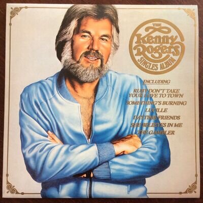 THE KENNY ROGERS SINGLES ALBUM,VINTAG,12" LP 33.EXCELLENT CONDITION