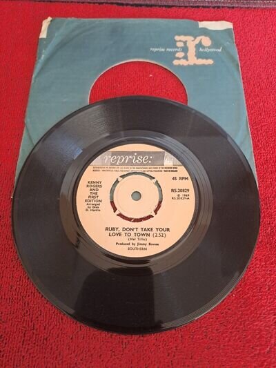 Kenny Rogers - Ruby Don't Take Your Love To Town - 7" Vinyl (B30)