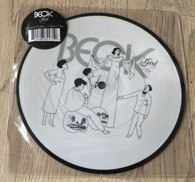 Beck - Girl Limited Edition Picture Disc 2 Tracks Original Sticker Unplayed