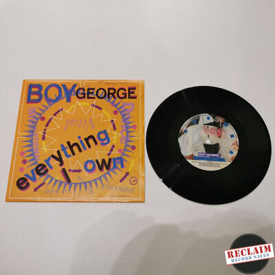 boy george everything i own 7" vinyl record very good condition