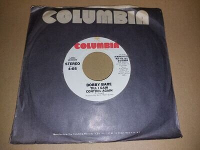 BOBBY BARE * TILL I GAIN CONTROL AGAIN * 7" U.S. IMPORT 1979 PROMO EXCELLENT