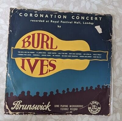 Burl Ives – Coronation Concert - LAT.8048 - South African pressing