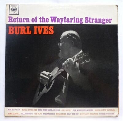 Burl Ives Return Of The Wayfaring Stranger LP CBS BPG62080 EX/VG 1960 Return Of