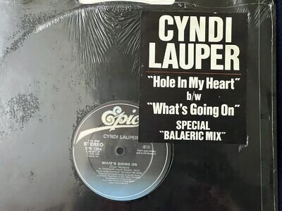 CYNDI LAUPER - Hole In My Heart 12” Single from 1986 (Factory Sealed) Vinyl