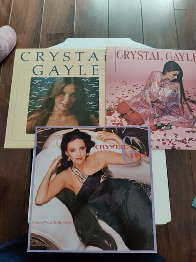 Crystal gayle vinyl lp records job lot we must believe magic somebody loves you