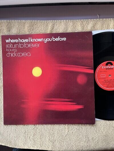 CHICK COREA…Return To Forever ‎– Where Have I Known You Before…vinyl Lp…1974…NM-