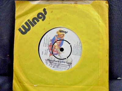 WINGS " MARY HAD A LITTLE LAMB " 7" EX+ COND.IN Or.SL. SL.