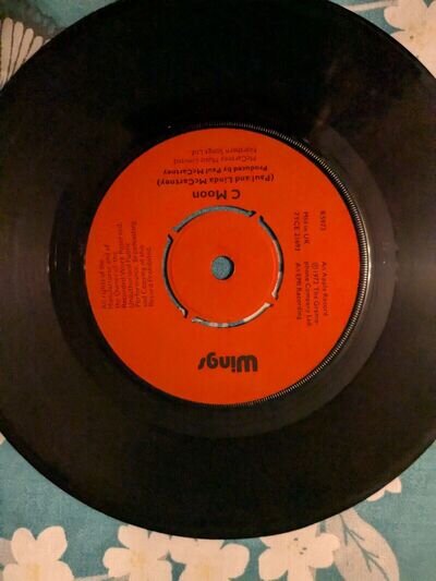 Wings Vinyl Single Record