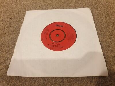 Wings - Hi Hi Hi / C Moon Vinyl 7" 45 1972 Apple