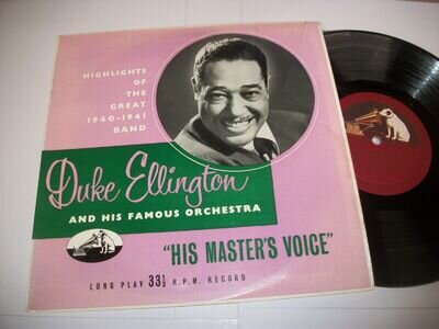 DUKE ELLINGTON- & HIS FAMOUS ORCHESTRA 10" VINYL ALBUM JAZZ