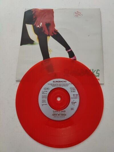 Slingbacks no way down red vinyl 7" single