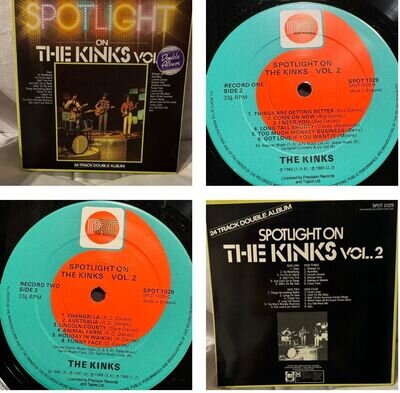 1960s The Kinks, Spotlight On The Kinks double vinyl LP SPOT 1029