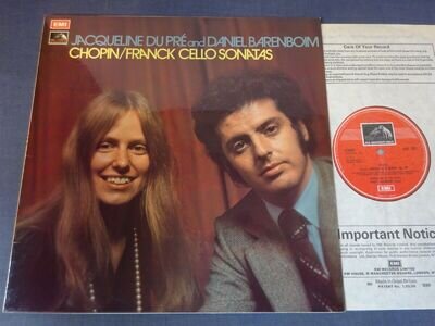 NM ED1 CHOPIN / FRANCK - CELLO SONATAS LP, Jacqueline Du Pre, EMI ASD 2851