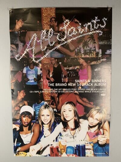 All Saints Poster Original London Recordings Promo Saints And Sinners Album 2000