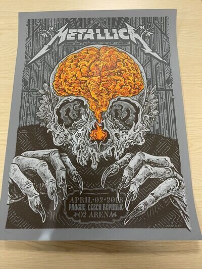 Metallica Poster - Czech Republic O2 Arena 2018