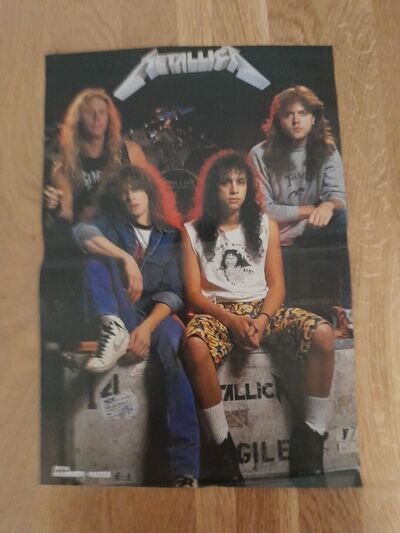 Metallica / Testament Poster 1980's 432mm x 297mm Metal Hammer Magazine