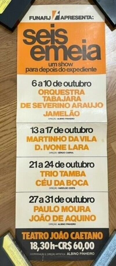 ORIGINAL POSTER / 1981 / TAMBA TRIO / PAULO MOURA / BRAZIL