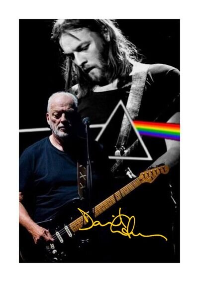 David Gilmour 88 A4 signed portrait photograph picture poster Choice of frame