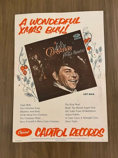 Vintage Original Poster - Capitol Records - Frank Sinatra