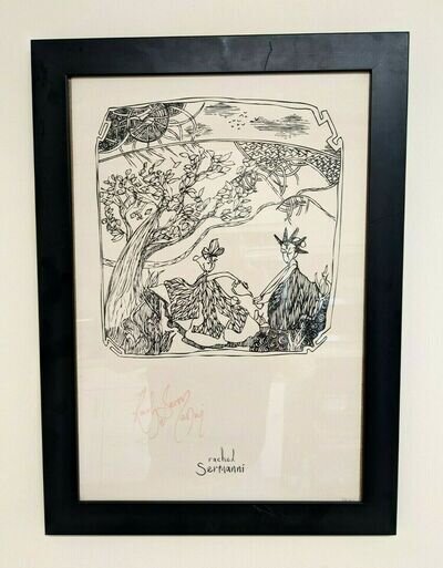 Rachel Sermanni. Signed Framed Poster of Original Art. 55 x 40cm. No.33 of 50.